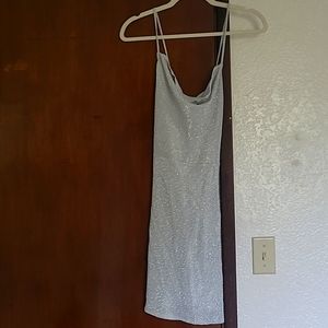 Large H&M Silver Sparkling Dress